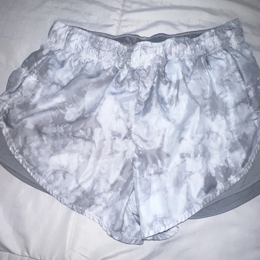 Women's Gray Tie-Dye Shorts